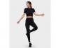 Preview: Bequeme Leggings HEART&SOUL schwarz von vorne